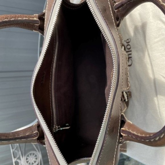 Chloe VINTAGE Edith Medium Leather Tote - Picture 5 of 6